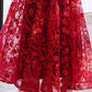 Red cheongsam. Bridal Qipao dress. Wedding dress.