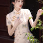 Butterfly short-sleeved cheongsam, bridesmaid dress.