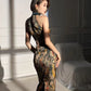 Sexy cheongsam. Sleeveless Qipao dress. Customized cheongsam.