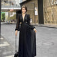 Black evening dress. Long sleeve dress.Short skirt.Evening gown. shining dress. Evening wear.Fashion prom dress.