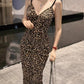 evening dress. evening gown. leopard dress. evening wear.fashion.prom dress.