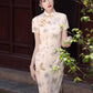 Butterfly short-sleeved cheongsam, bridesmaid dress.