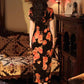 Elegant floral cheongsam. Chinese Qipao dress.