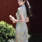 Green cheongsam. Short sleeve cheongsam. Chinese Qipao.for you.