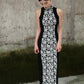 Elegant black floral cheongsam. Sleeveless dress. Customized cheongsam Qipao.