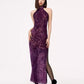 Sexy purple cheongsam. Pink sleeveless cheongsam. Cheongsam QIPAO dress.