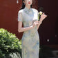 Green cheongsam. Short sleeve cheongsam. Chinese Qipao.for you.