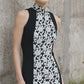 Elegant black floral cheongsam. Sleeveless dress. Customized cheongsam Qipao.