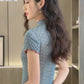 Traditional Chinese short sleeved Qipao dress.