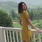 Yellow Mini Cheongsam Party Dress
