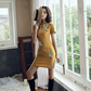 Yellow Mini Cheongsam Party Dress