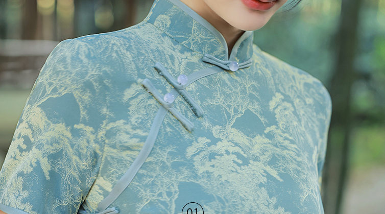 Modern Cheongsam for Young Women - Satin | Polyester