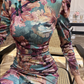 Handmade Modern Qipao .Jacquard floral cheongsam dress.EVEing dress