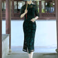 Traditional Chinese lace cheongsam. Modern Cheongsam. Elegant evening dress.