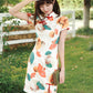 Cute Short Modern Cheongsam - Satin