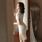 white short wedding dress cheongsam dress