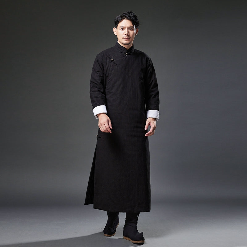 Traditional Chinese men's cheongsam. Kung Fu Robe.