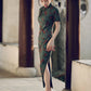 Traditional Chinese Green Cheongsam Dress - Soft Fabric