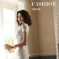 Traditional Full Cheongsam Dress - Satin - Silk