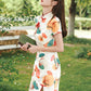 Cute Short Modern Cheongsam - Satin