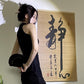 Black lace cheongsam. Modern cheongsam dress for party/tea ceremony. evening dress.