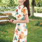 Cute Short Modern Cheongsam - Satin