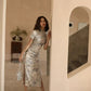 Traditional Full Cheongsam Dress - Satin - Silk