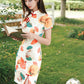 Cute Short Modern Cheongsam - Satin